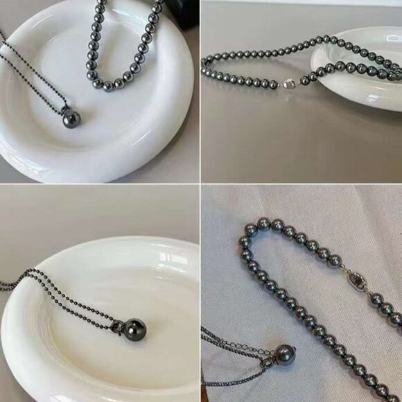 Black Pearl Jewelry Set - Picture 4 of 4